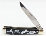 Schrade Custom Casper Halloween Linelock Trapper