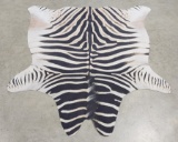Brand New Zebra Print on Cowhide Area Rug