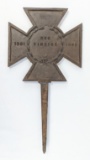 Cast Iron Deo Vindice 1861-1865 Grave Marker