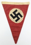 WW2 German Third Reich Double Sided Cloth Pennant