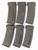6) Magpul Dark Brown 30 Rnd AR-15 5.56 / .223 PMag