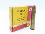 5 Rnds of Kynoch .577 3in Nitro Express 750Gr JSP