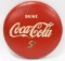12in Vintage Coca-Cola Button Advertising Sign