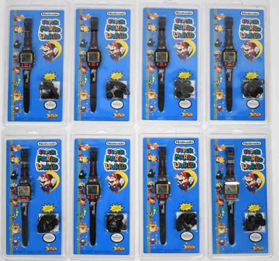 (8) NOS 1991 Nintendo Super Mario World Watch