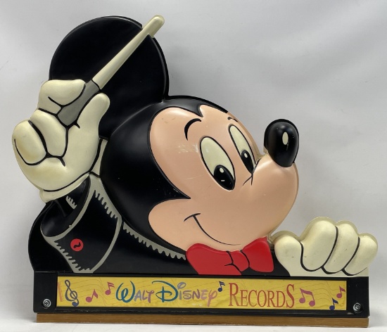 Vintage Walt Disney Records Vacuum Formed Sign