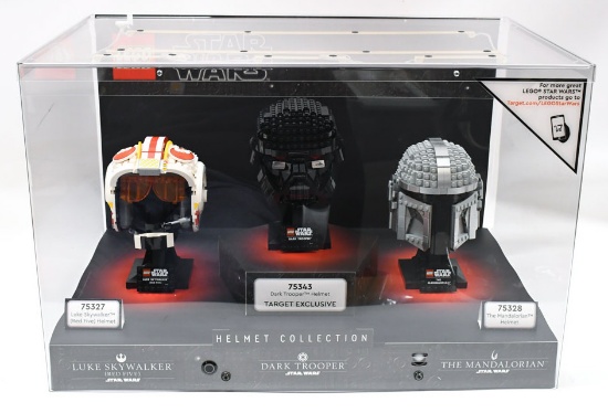 Lego Star Wars Helmet Collection Store Display