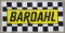 Bobby Unsers Bardahl Checkered Flag Banner
