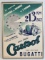 1933 Castrol  Bugatti World Speed Record Poster