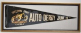 1915 Speedway Park Chicago Auto Derby Pennant