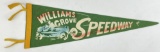 1940s Williams Grove Speedway Felt Racing Pennant