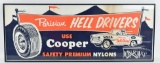 Vintage Parisian Hell Drivers Cooper Tires Poster