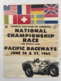 1965 SCCA NAtional Championship Race Poster