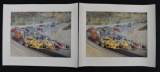 2 Al Unser Indianapolis 500 Prints By Ron Burton