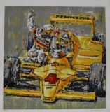 Rick Mears LE Art Screen Print By Ron Burton