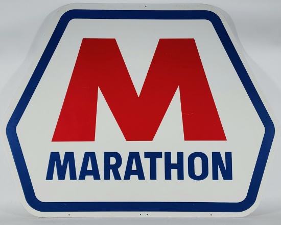 DST Marathon Gasoline Sign 46in x 60in