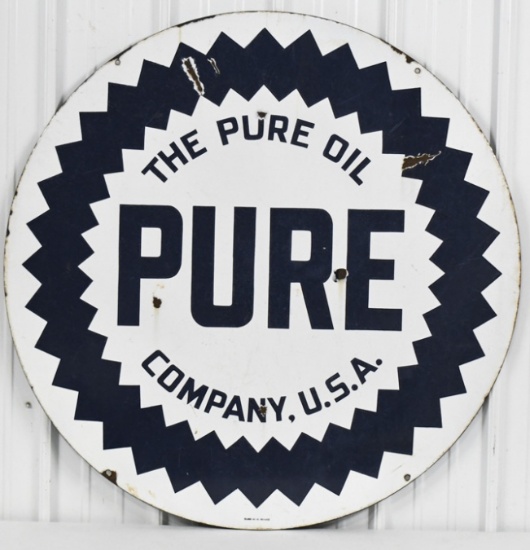 Vintage 42" DSP Pure Oil Service Station Sign