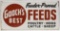 Vintage SST Goochs Best Feeds Embossed Sign