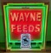 Custom Wayne Feeds Tin Neon Sign
