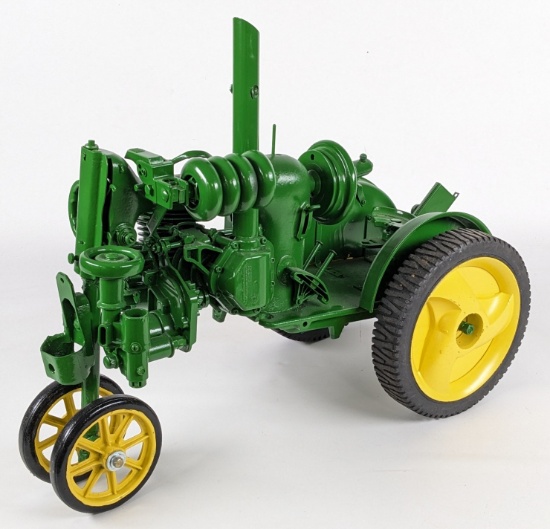 Large Custom Industrial Art John Deere Tractor