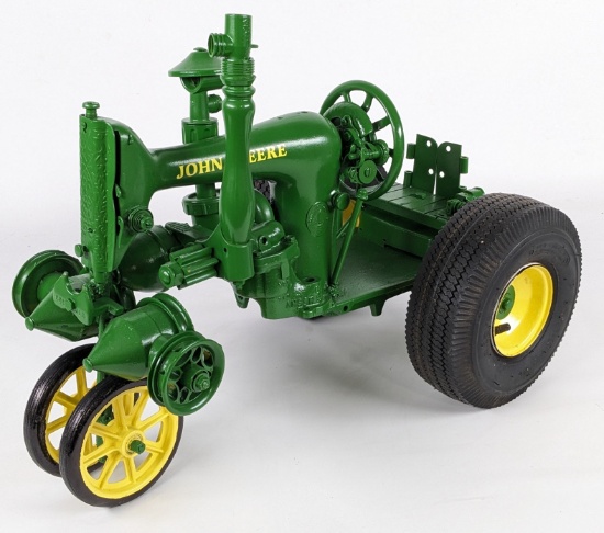 Large Custom Industrial Art John Deere Tractor