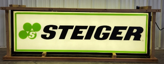 Vintage DS Steiger Lighted Advertising Sign