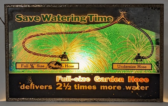 Vintage Gates Sprinklers ROG Lighted Adv. Sign