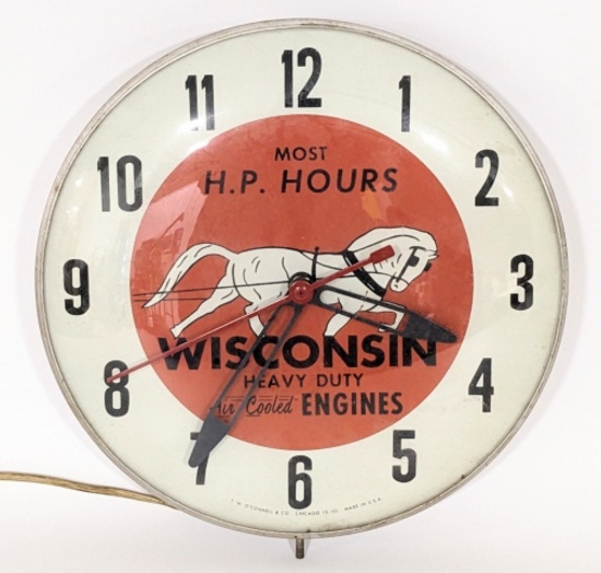 Wisconson Heavy Duty Air Cooled Engines Adv. Clock