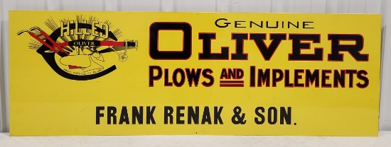 59" Oliver Plows & Implements Advertising Sign
