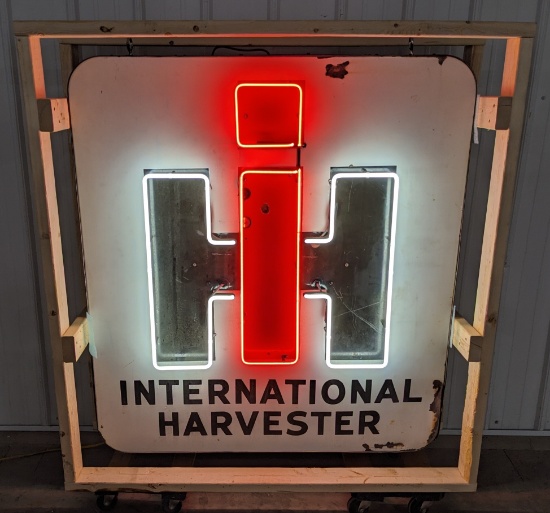 International Harvester Porcelain Neon Sign