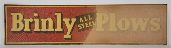 Brinley Plows Embossed Tin Sign