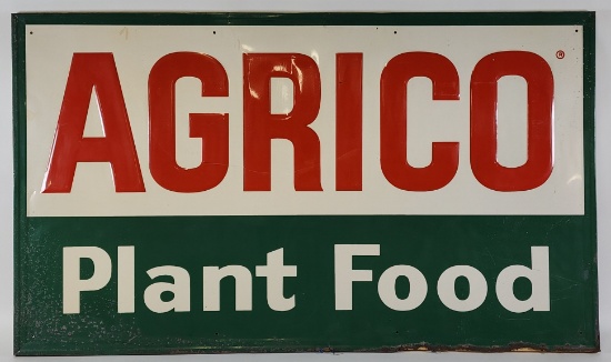 Agrico Plant Food Embossed Tin Sign