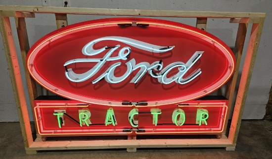 Custom Ford Tractor Tin Neon Sign