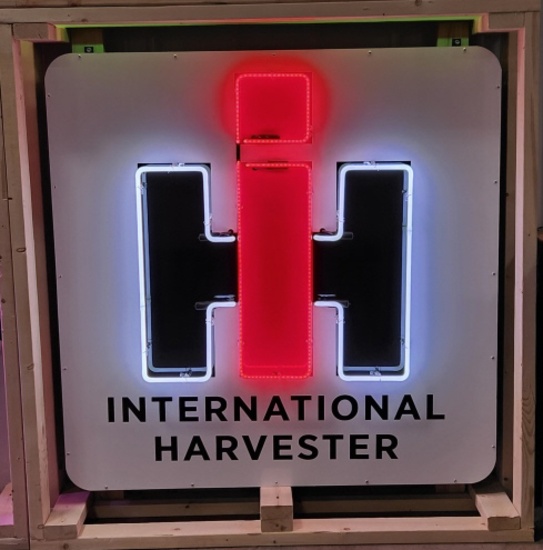 Custom International Harvester Tin Neon Sign