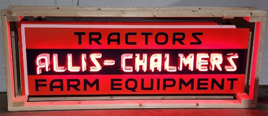 Custom Allis-Chalmers Tin Neon Sign