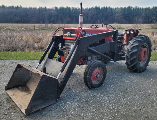 1968 Massey Ferguson 165 Loader Tractor
