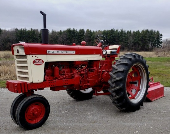 1960 Farmall 560 With Bush Hog
