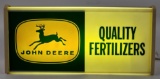 John Deere Quality Fertilizers Lighted Dealer Sign