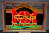 Custom Minneapolis Moline Tin Neon Sign