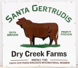 DSP Santa Gertrudis Cow Farm Sign
