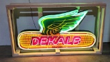 Original Dekalb Tin Neon Sign