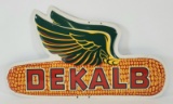 DeKalb Corn Embossed Tin Sign