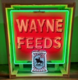 Custom Wayne Feeds Tin Neon Sign