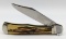 Aerial A.C. Mfg Co. Stag Auto Switchblade Knife