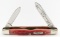 Ltd 1989 Case XX 100th Anni. Red Bone Pen Knife