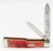 Ltd 1989 Case XX Anni Red Bone Gunstock Knife
