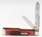 Ltd 1989 Case XX 100th Anni Red Bone Gunstock Knif
