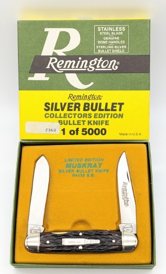Ltd 1988 Remington Muskrat Silver Bullet Knife