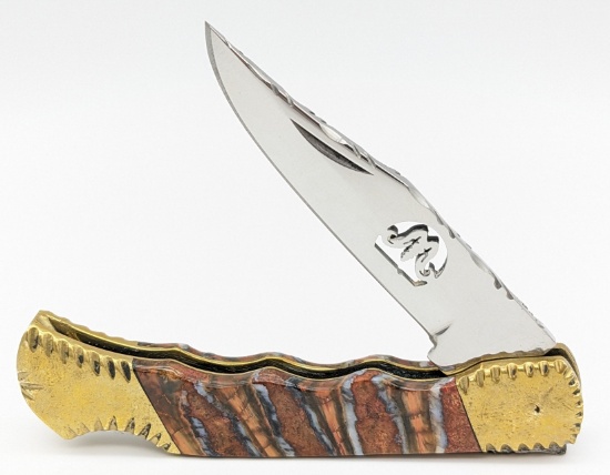 Custom Mike Newland Mammoth Tooth Lockback Knife