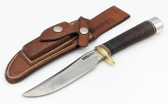 1970's Randall Model 3 5in Hunting Knife w/ Sheath