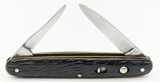 Vtg Schrade Walden 2 Blade Switchblade Knife